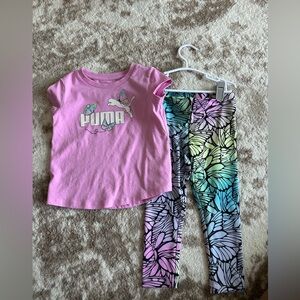 Matching Set Puma. Toddler Girl 3T new without tags